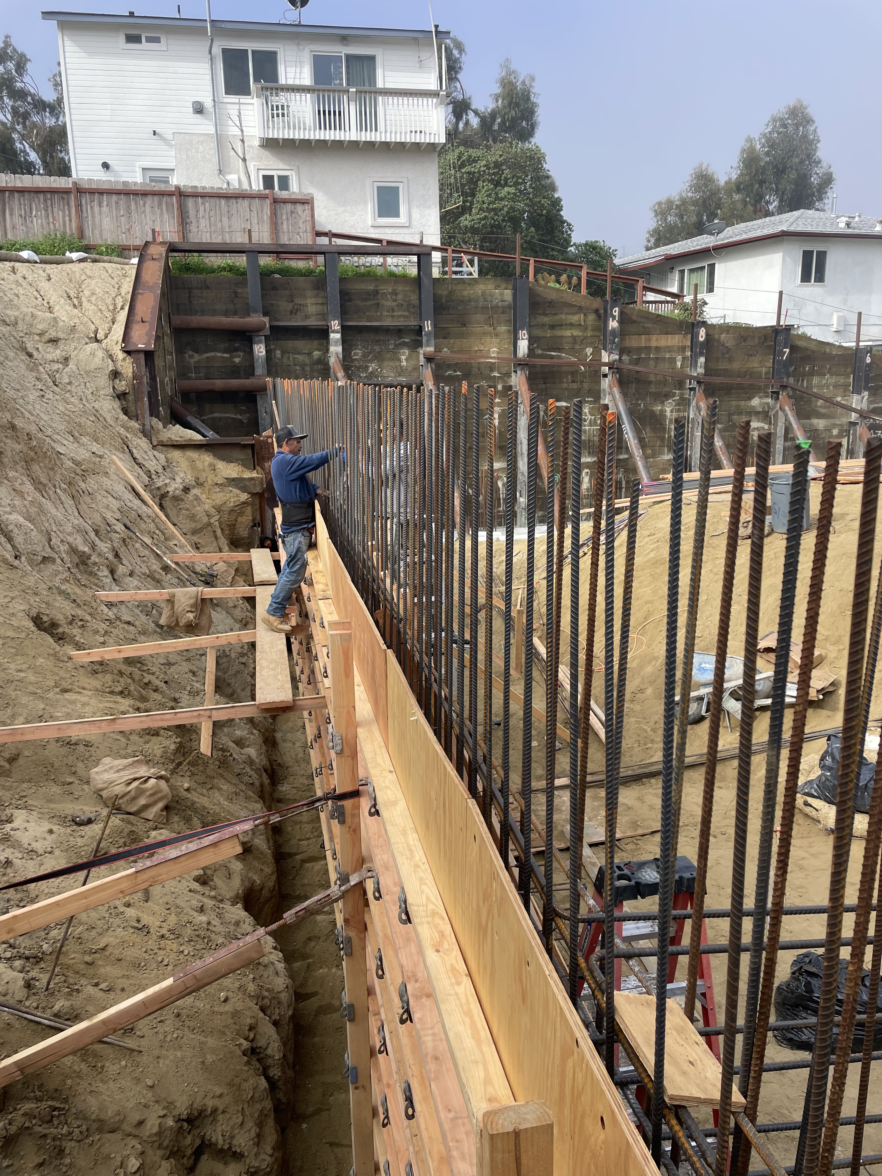 Point Loma — Foundation and rebar work